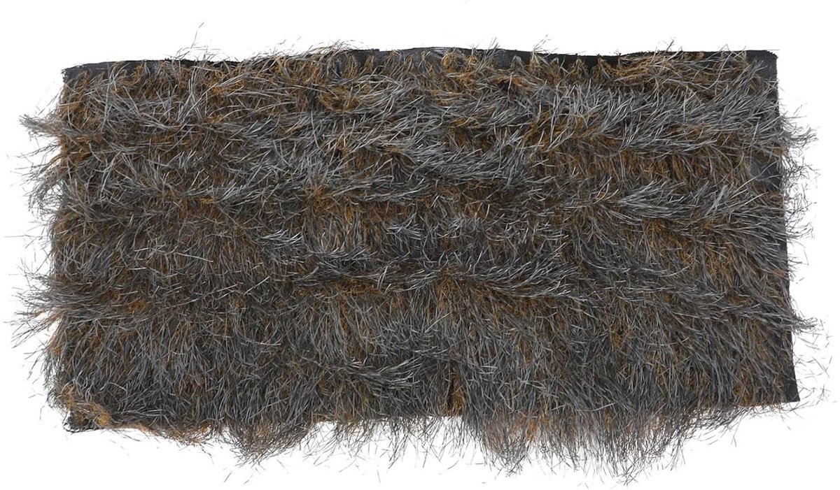 Gesimuleerd Rietdak - Kunstmatige Stro - Tuindecoratie - Natuurlijk Uiterlijk - 100x50cm - Grijs