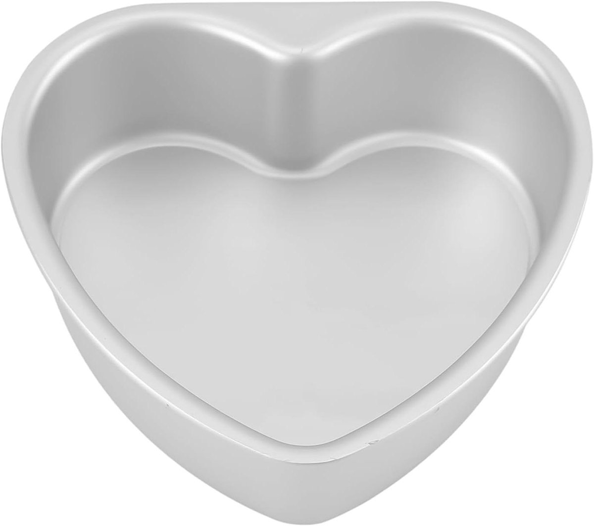Hartvormige Cakevorm - Bakvorm Hart - Feestelijk Bakken - Antiaanbaklaag - 6 inch - Zilver