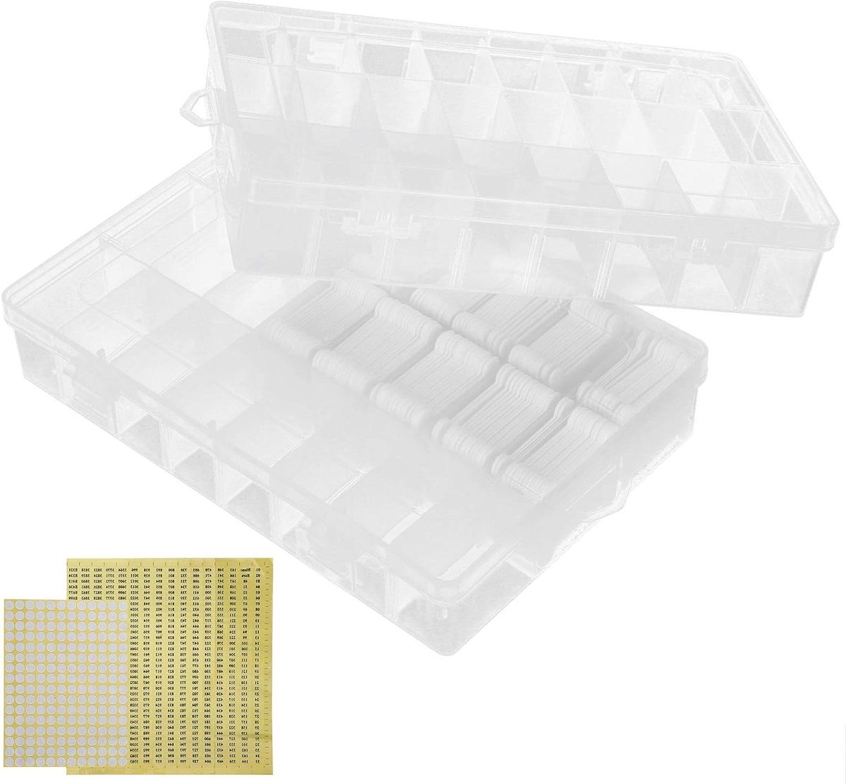 Borduurgaren Klossen - Draad Organizer - Hobby Projecten - Met Draadclips - 150 Stuks - Wit