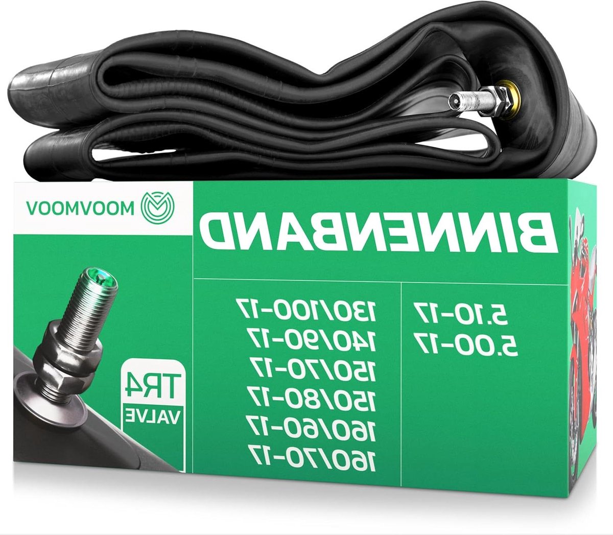 Motor Binnenband - Banden Reparatie - Motor Rijden - Stevig Butylrubber - 17 Inch - Zwart