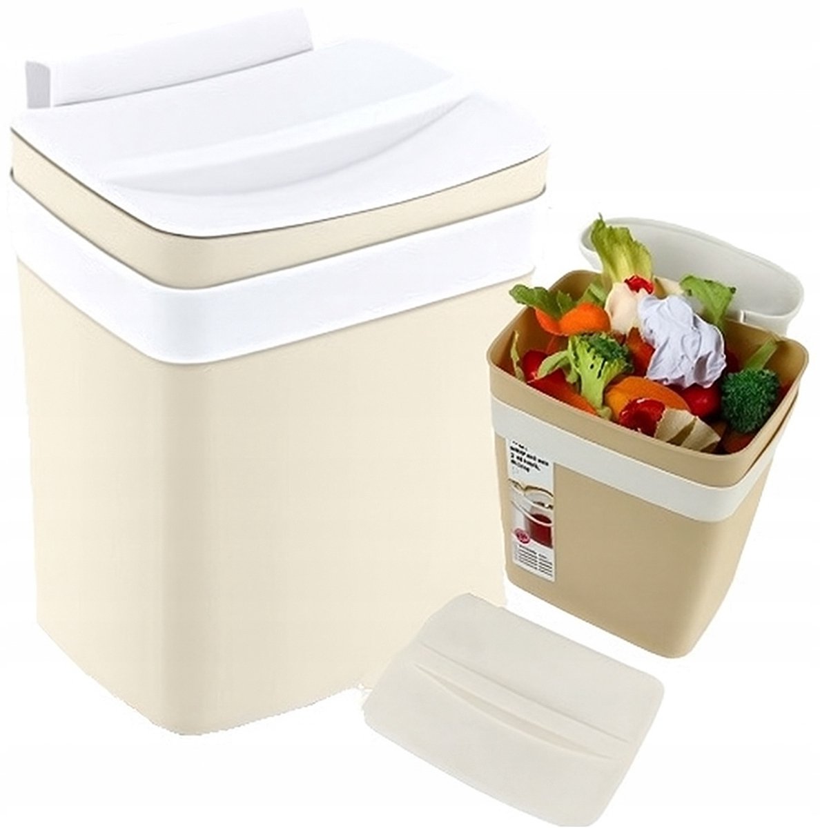 Hangende afvalbak met deksel - 4L Keuken Organizer
