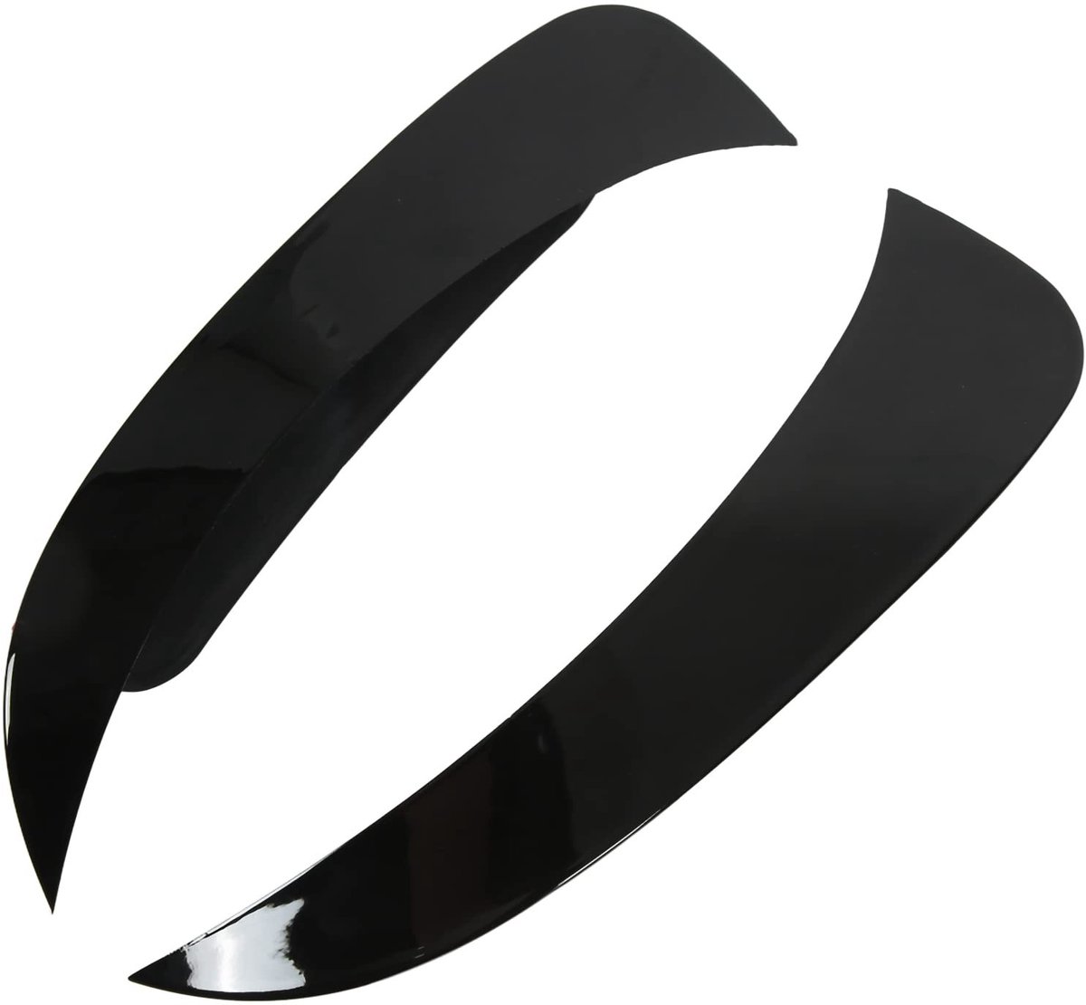 SMOAKEZ- Achterbumper Trim - 2 Stuks - Glanzend Zwart - Vervanging voor GLA Klasse X156 - ABS-Kunststof - Eenvoudige Installatie - Bumperspoiler