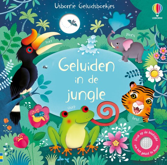 Usborne Geluidsboekjes - Geluidsboekje – Geluiden in de ju ... - cover