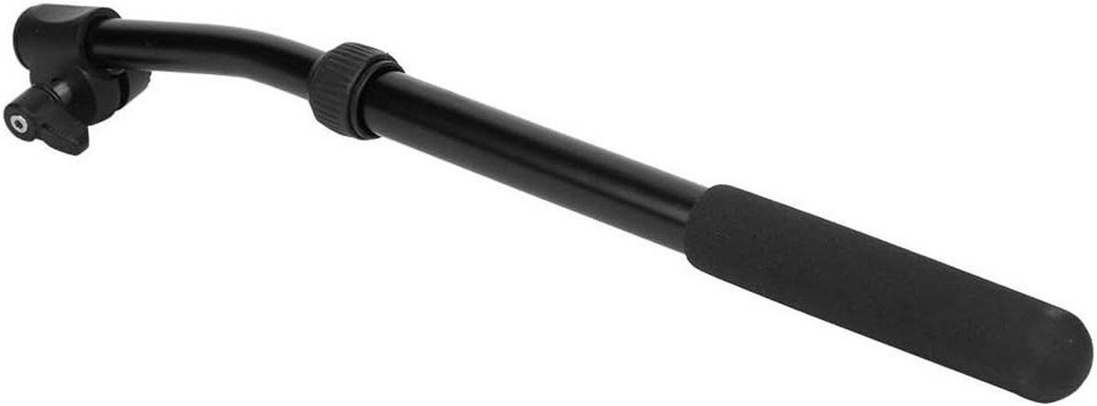 Camera Handgreep - Balhoofd Extension - Stabiele Opnames - Hydraulisch Druk Systeem - 38 x 5 x 2 cm - Zwart