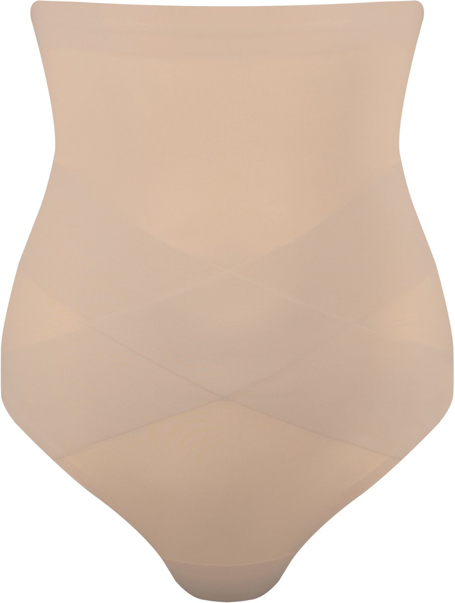 Magic Extra sterke hoge corrigerende string - Ultra Sexy Hi-thong - Shapewear - Cappuccino / Dark Nude
