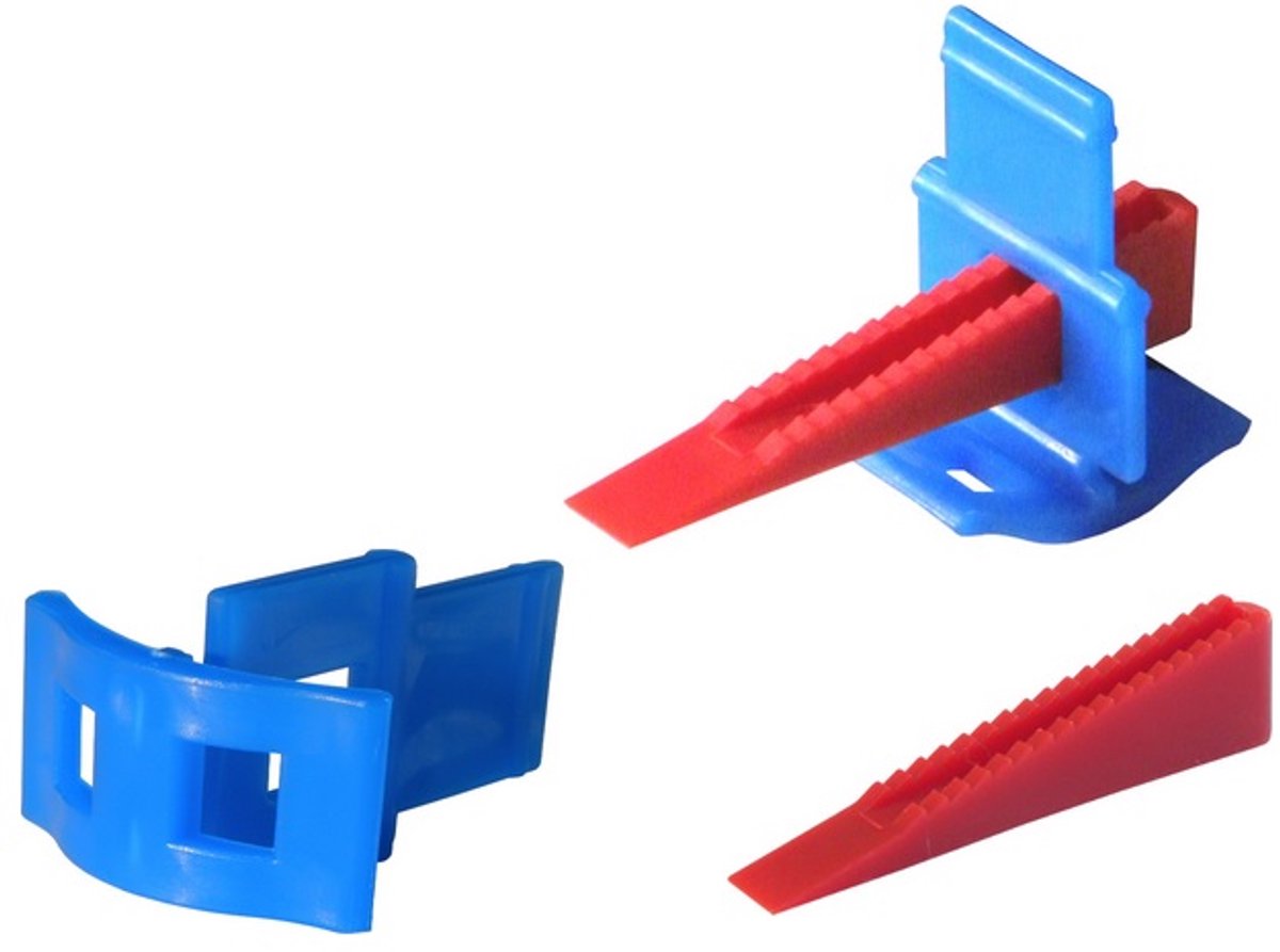 Tegel's nivelleringssysteem: 100 wiggen + 400 clips