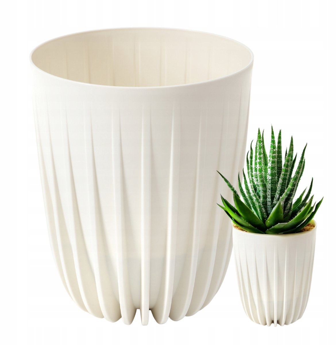 Bloempot Mira Eco Gerecycled 14,5 cm - Duurzaam en Stijlvol