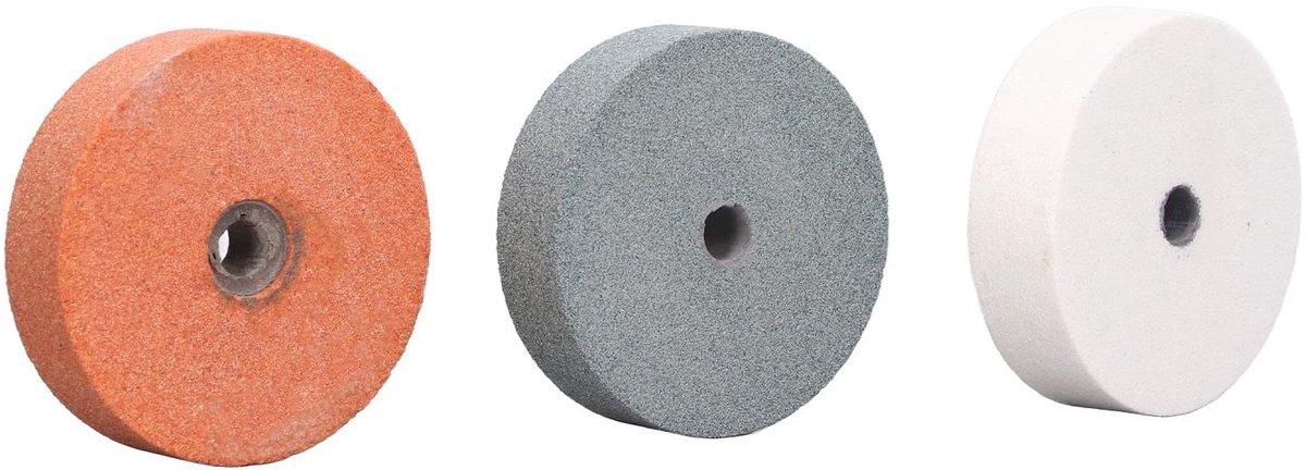 ZEYNOMAX- Slijpschijf 3 Stuks - Slijpsteen Siliciumcarbide - Schuurschijf voor Metaal/Hout/Keramiek - Hoog Rendement - Geschikt voor Polijsten - Schuursteen