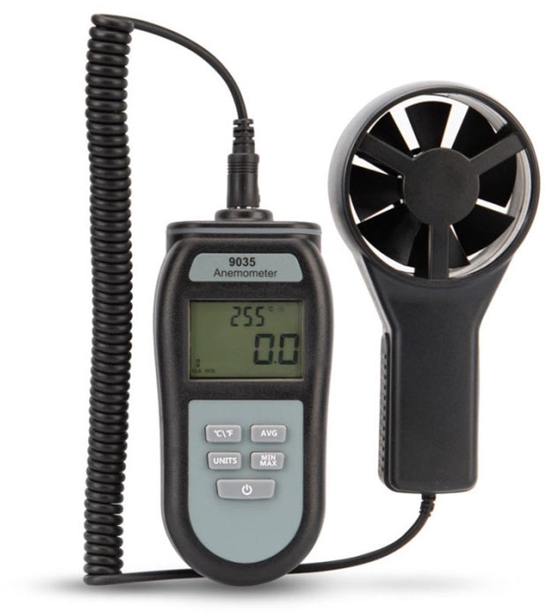 Windvaan-anemometer met dubbele luchtmeting