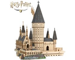 Harry Potter Hogwarts Great Hall - Modelbouwpakket - Houten 3D Puzzel - Bouwpakket - Constructiespeelgoed - DIY Pakket Hout - Bouwset - Modelbouw voor Volwassenen en Kinderen - Miniatuur