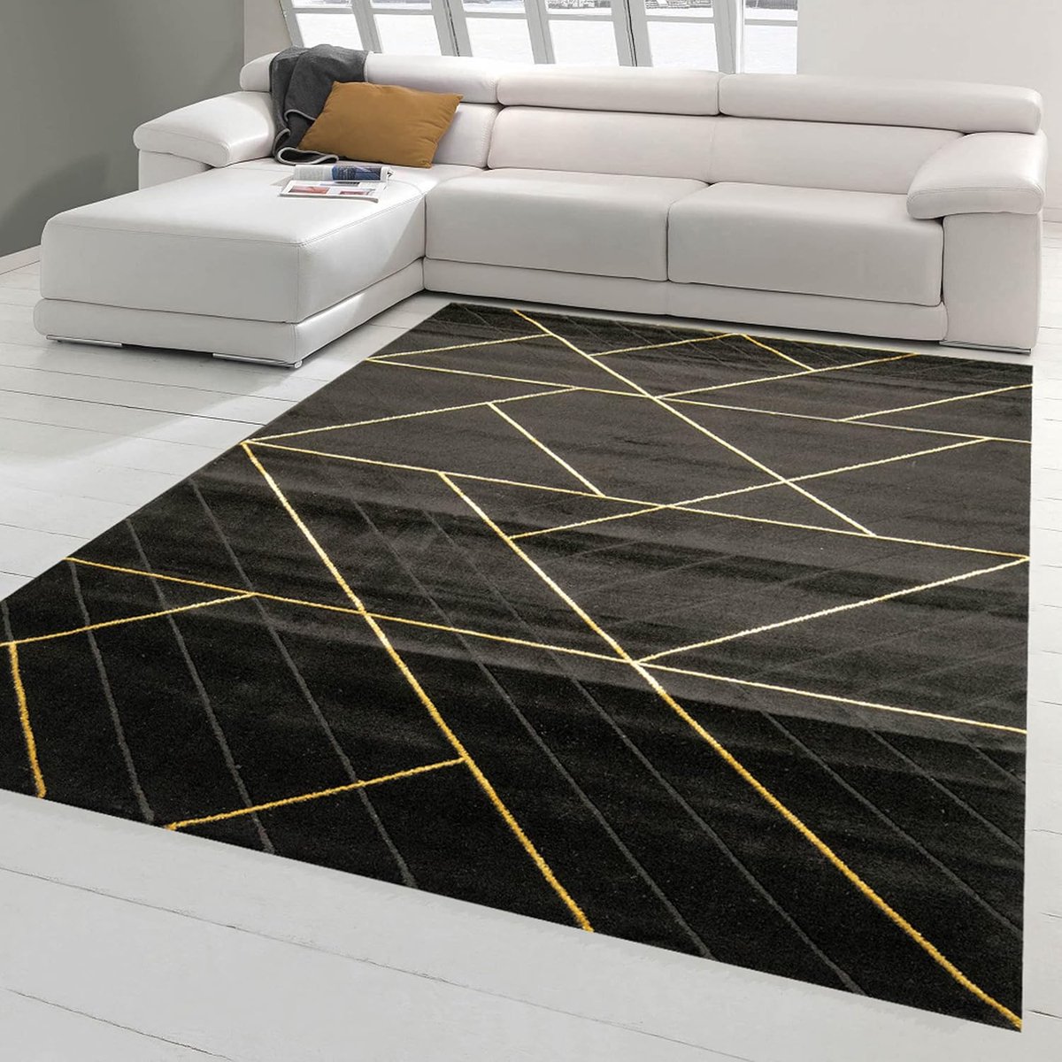 Vloerkleed Geometrisch - Designer tapijt - Woonkamer Decoratie - Vloerverwarming Geschikt 