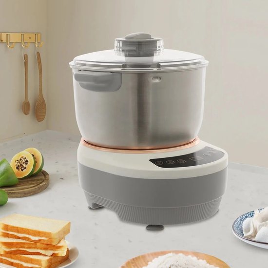 Damenzo - Deegmachine - Deegkneedmachine - Keukenmachine - Deegmixer - Mixer - Kneedmachine - 250 W - Capaciteit 7 Liter - Wit van Damenzo — afbeelding 5