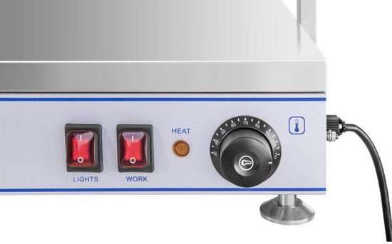 Warmhoudplaat - 3 halogeenlampen - 1.550 W - Royal Catering — afbeelding 2
