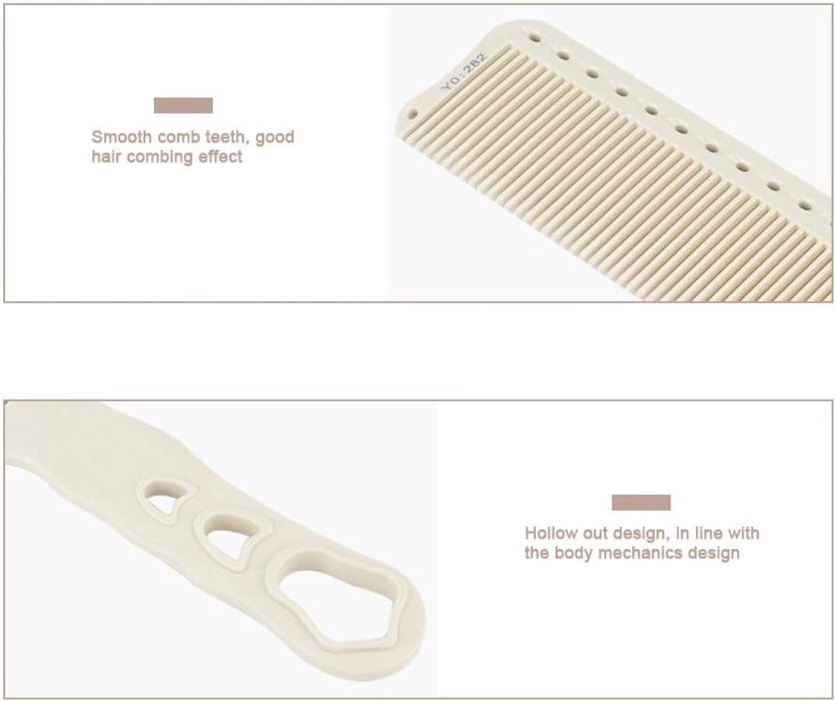 Haar Kam - Kapperskam Styling - Professioneel Knippen - Hoge Temperatuur Bestendig - 1 x 1 x 1 cm - Wit