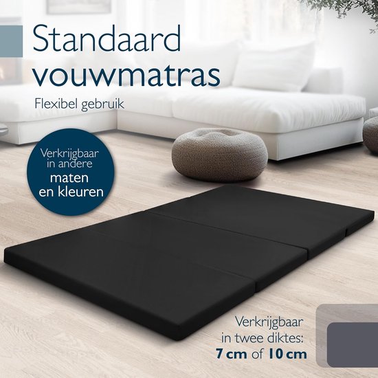 Vouwmatras 120x195 cm - fold-out matras voor gasten of reizen - opbergzak inclusief van LifeGoods — afbeelding 2