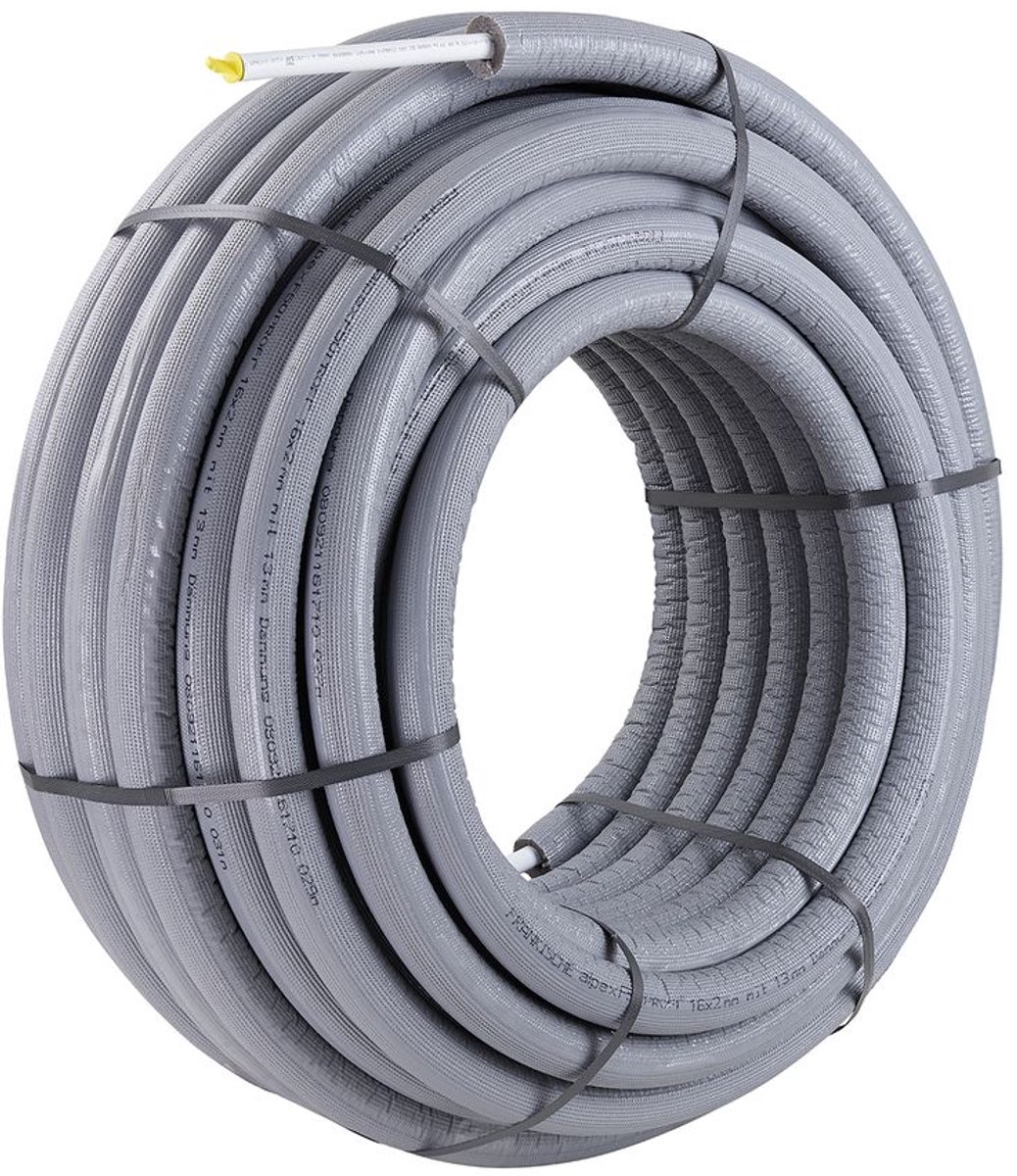 Fränkische Meerlagenver. alpex F50 PROFI 26x3 - 13 mm rond grijs-25m wit voorgeïsoleerd, 83726107