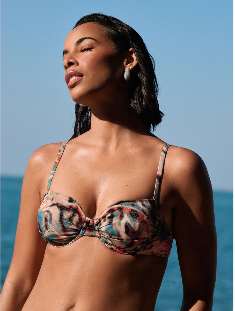 Next - Dames - Bikinitop zonder vulling, met beugel - Blauw