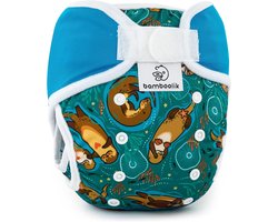 Wasbare luierbroek - Overbroek luiers - Baby verzorgen - Dubbele lekbarrière - One size - Turquoise