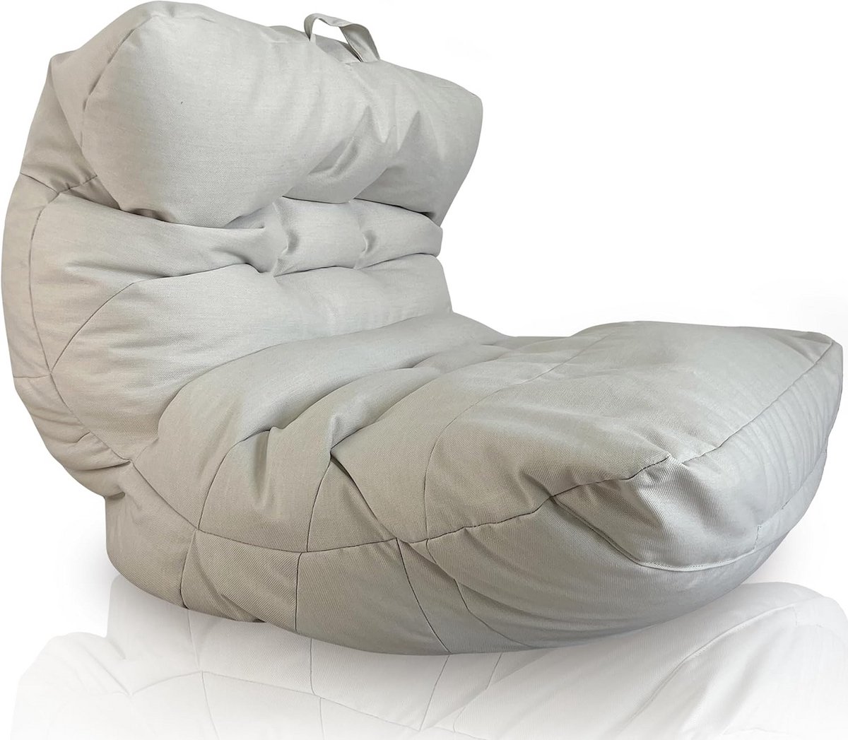 Luxe Zitzak - Bean Bag Stoel - Buiten Ontspannen - Waterbestendig Ontwerp - 90 x 90 x 80 cm - Donkergrijs