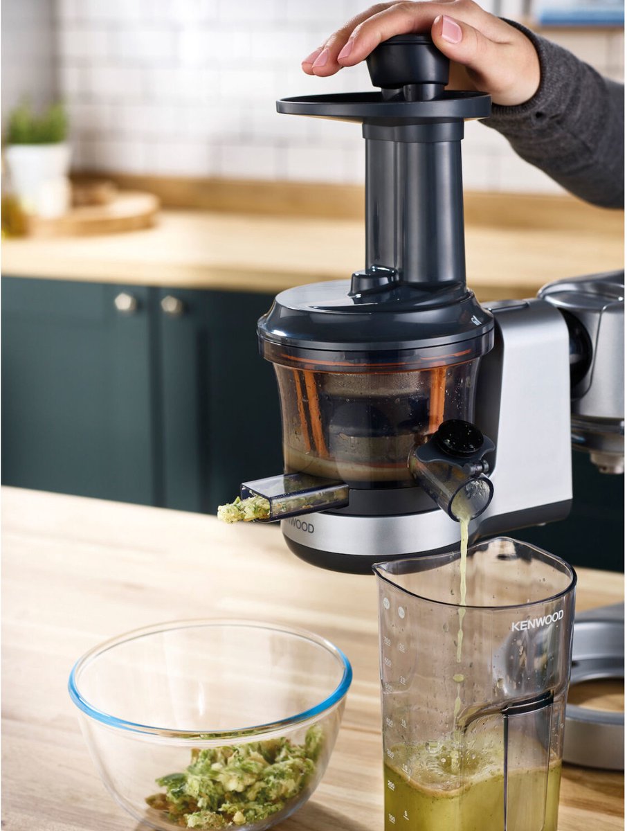 Kenwood KAX720PL SlowJuicer - Elektrische Sapcentrifuge voor Kenwood Keukenmachines - 400ml Capaciteit - Anti-Drupfunctie - Zilvergrijs thumbnail 4
