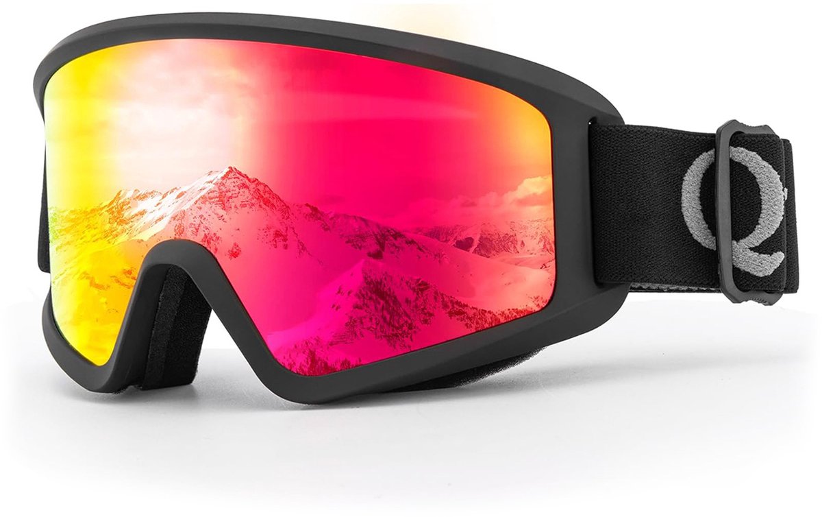 Qunature - Skibril - Anti-condens - UV400 - Zwart