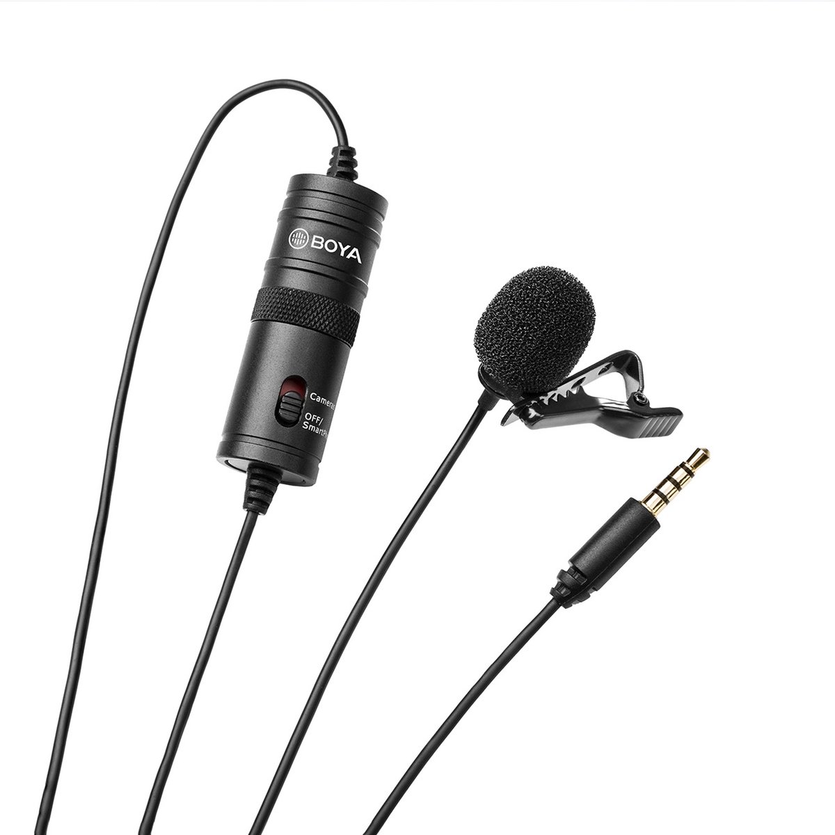 Bol.com BOYA BY-M1 microfoon Zwart Lavalier-/reversmicrofoon aanbieding