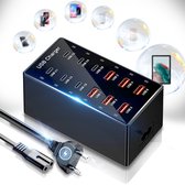 USB oplaadtoren - Laadstation - TENZHVXI® - 60W - 12-in-1 - 6 USB-C en 6 USB-A - Ultrasnel opladen - 5V 2,4A - Universeel - Ultrasnel opladen - Voor mobiele telefoon, tablet, USB ventilator, externe batterij