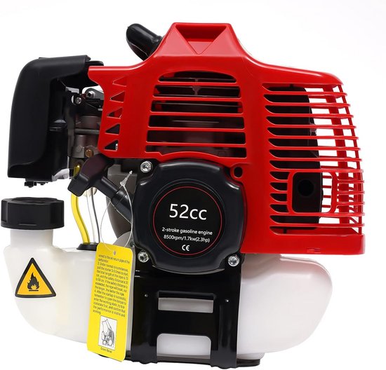Benzinemotor Veegbezem - Motorbezem Sneeuwruimer - Terras Reinigen - 60cm Werkbreedte - 10 kg - Zwart — afbeelding 4
