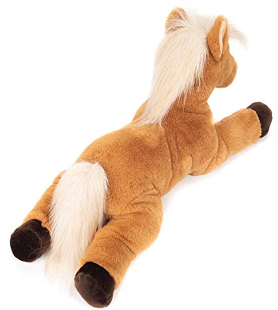Pluche paard - Knuffeldier liggend - Fantasierijk spelen - Gemaakt van gerecycled materiaal - 48 cm - Bruin — afbeelding 2