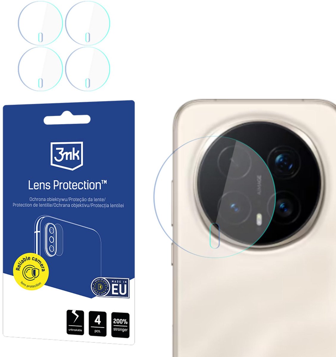 3Mk Lensbescherming Voor Honor Magic8: Bescherming Die Het Gehele Lensglas Bedekt.