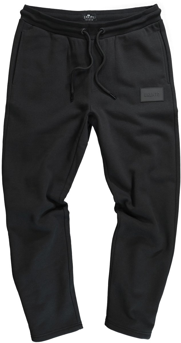 JAY-PI - Heren - Trainingsbroek fitness sweatstof Basic-Fit - Zwart - Maat XL