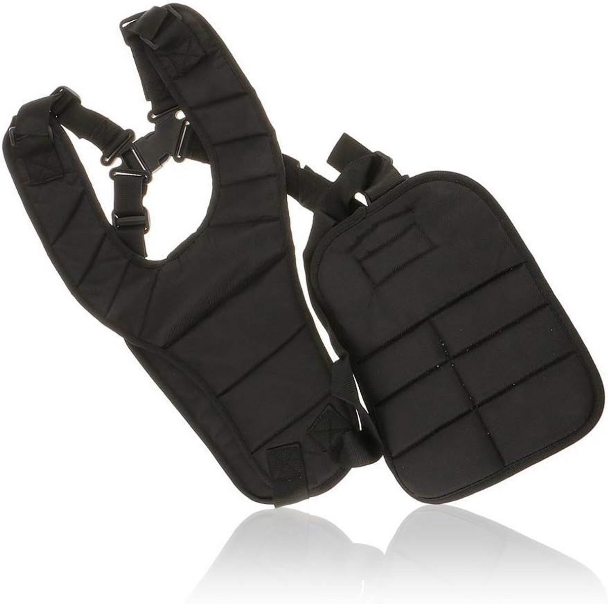 Schouderriem Grastrimmer - Draagriem Bosmaaier - Comfortabel Werken - Verstelbaar Harnas - 370 gram - Zwart