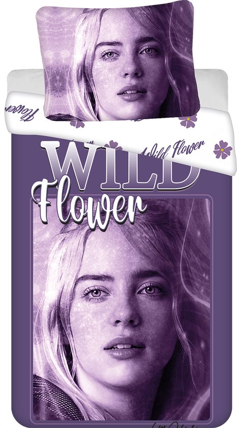 Billie Eilish Dekbedovertrek - 140 x 200 cm - 70 x 90 cm - Katoen