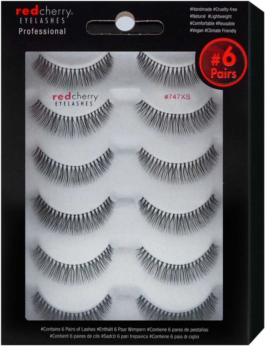 Red Cherry Eyelashes Bandwimpern 747 XS - 6 Pairs