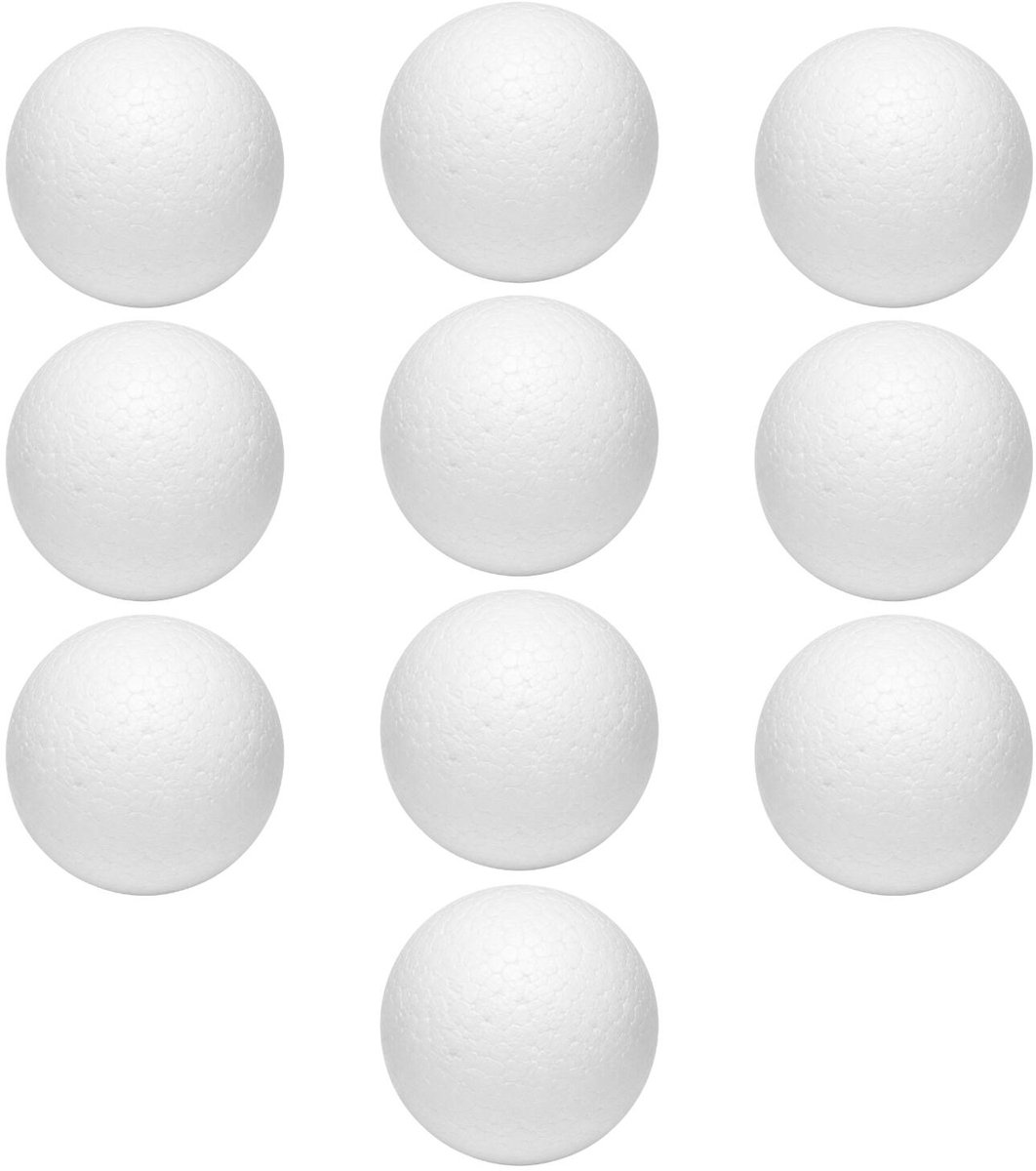 Piepschuim vormen bal - 10x - D8 cm -