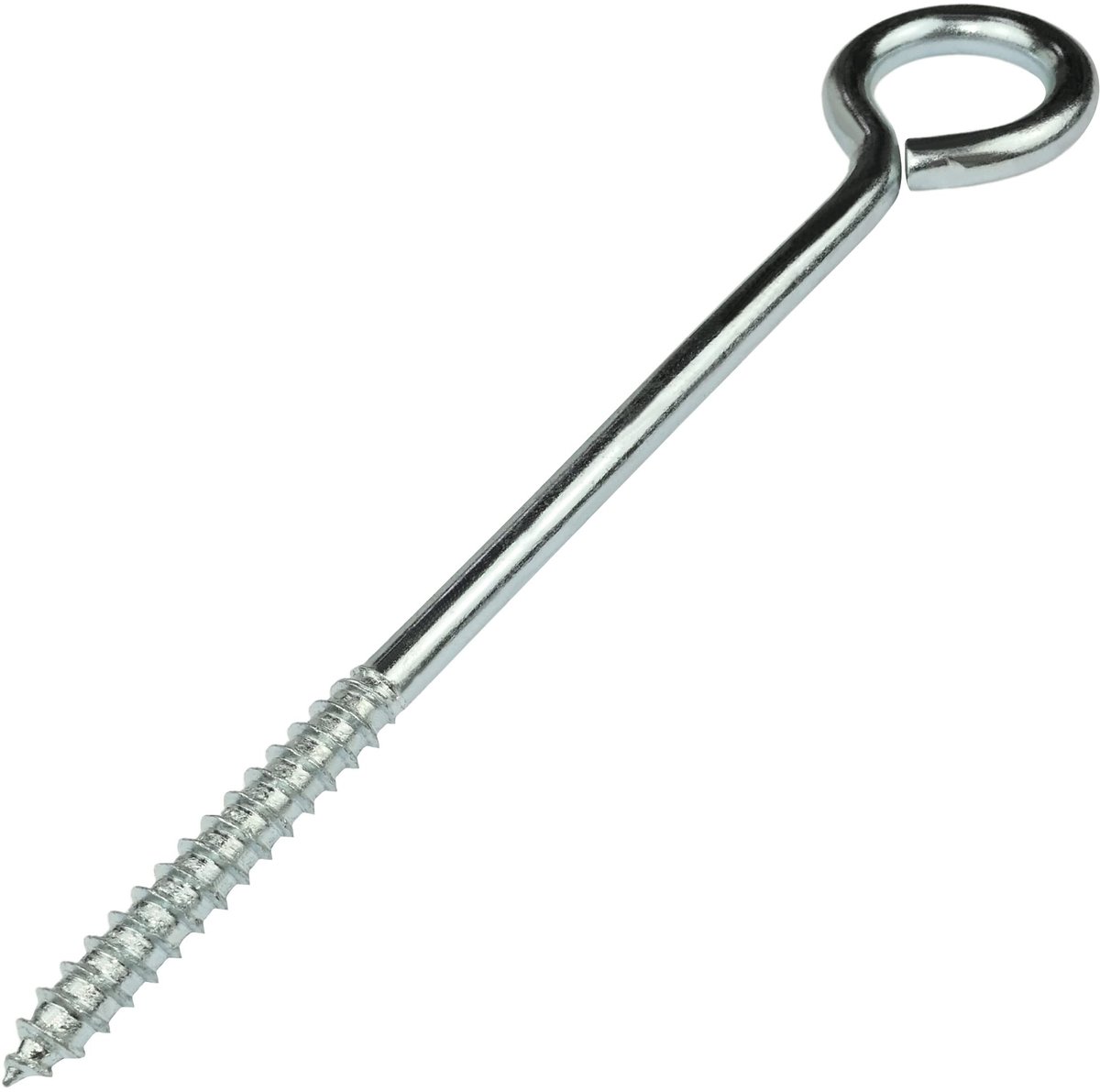 Dailygoods- Schroefhaak Set van 5 - Ø8mm - 140mm Lengte - Ooghaak - Staal - Zilver - Schokbestendig - Haak