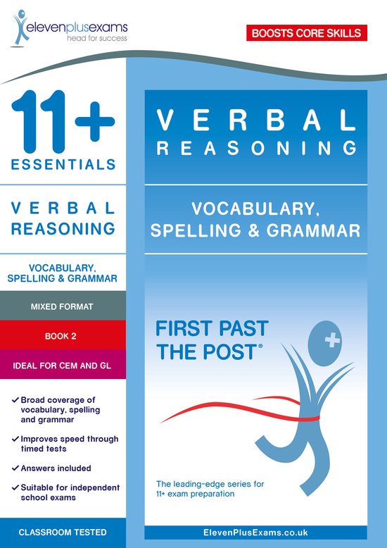 11+ Essentials Verbal Reasoning: Vocabulary, Spelling & Gram ... - cover