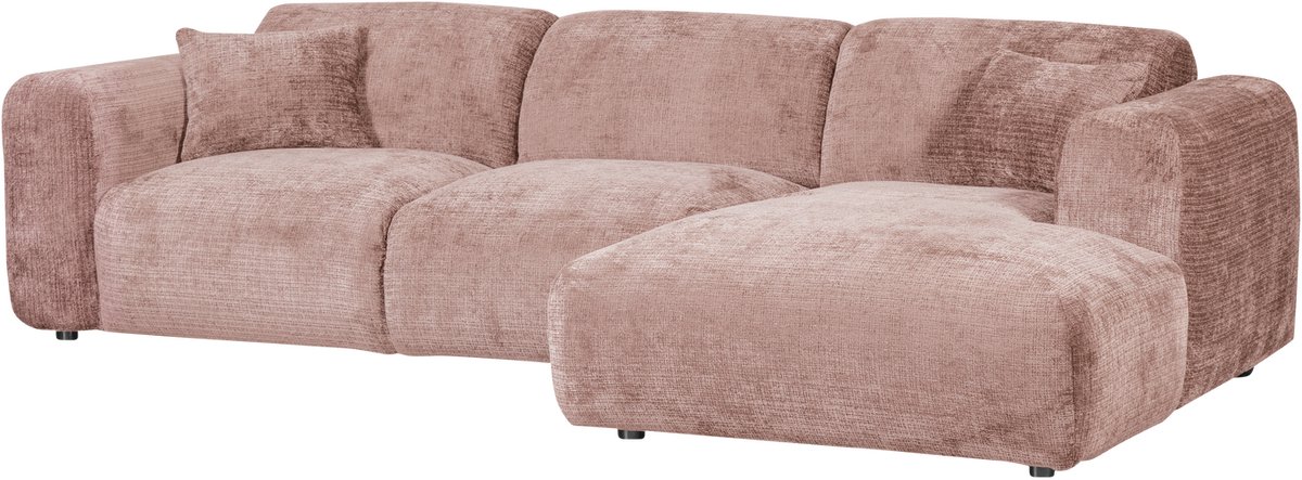 WOOOD Cloud Chaise Longue Bank Rechts - Chenille - Taupe - 80x280x165