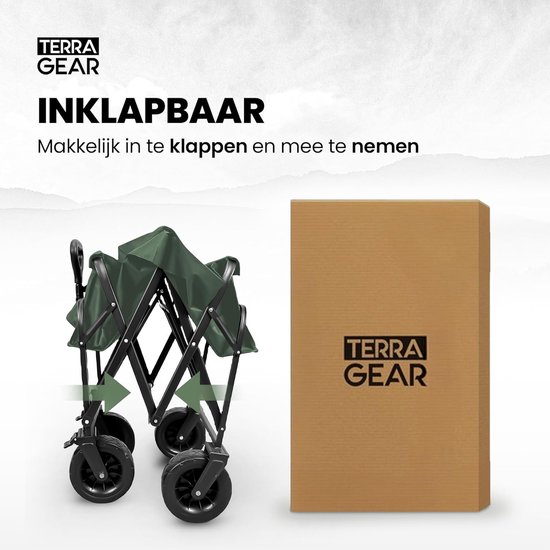 Bolderkar opvouwbaar - Stevig opvouwbaar frame - Strandwagen - Kampeeruitrusting van Bolderkar Opvouwbaar — afbeelding 4