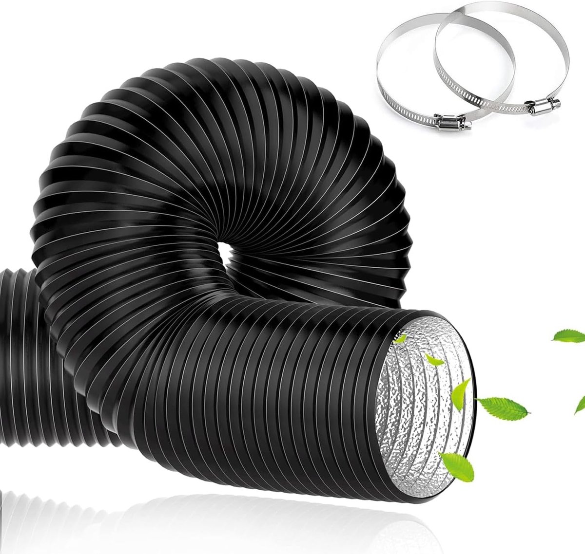 Afvoerslang - Flexibele buis - Ventilatie aanleggen - Hoge temperatuurbestendig - Ø 125 mm 5 m - Aluminium