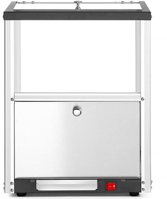HENDI Nacho warmer - roestvast staal en glas - zwart - 35L - LED-verlichting — afbeelding 2