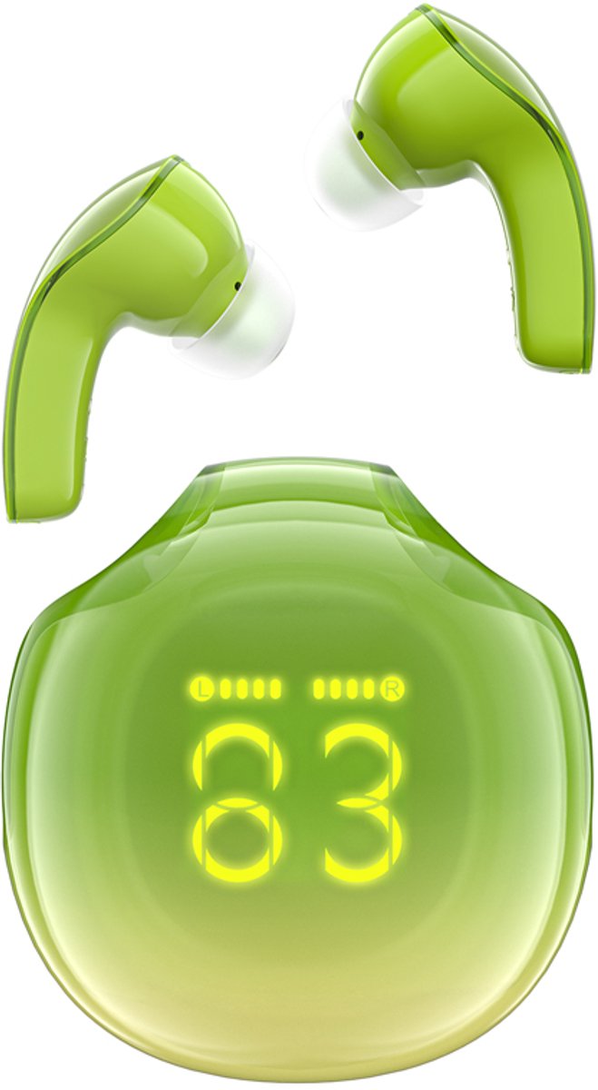 Acefast T9 Serie - Draadloze Oortelefoons - 6,5 Uur Gebruiksduur - Bluetooth 5.3 - Groene Kleur