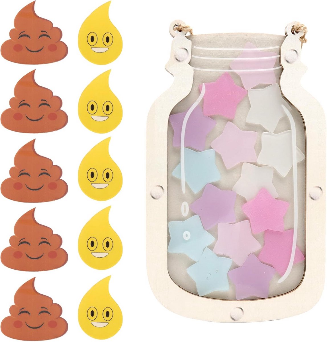 Beloningssysteem Kinderen - Gedragsplanner Thuis - Positief Gedrag - Houten Ontwerp - 20 x 12 cm - Niet gespecificeerd