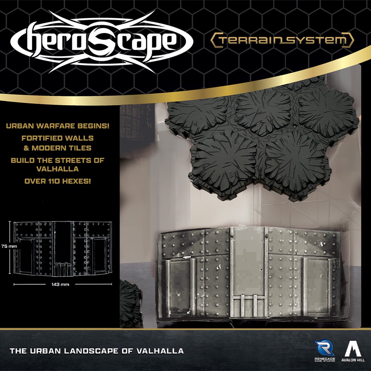 Heroscape The Urban Landscape of Valhalla Terrain - Terrein uitbreiding - Engels