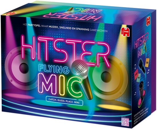 Hitster - Flying Mic - Nederlandstalig Partyspel - Actiespel - Muziekspel