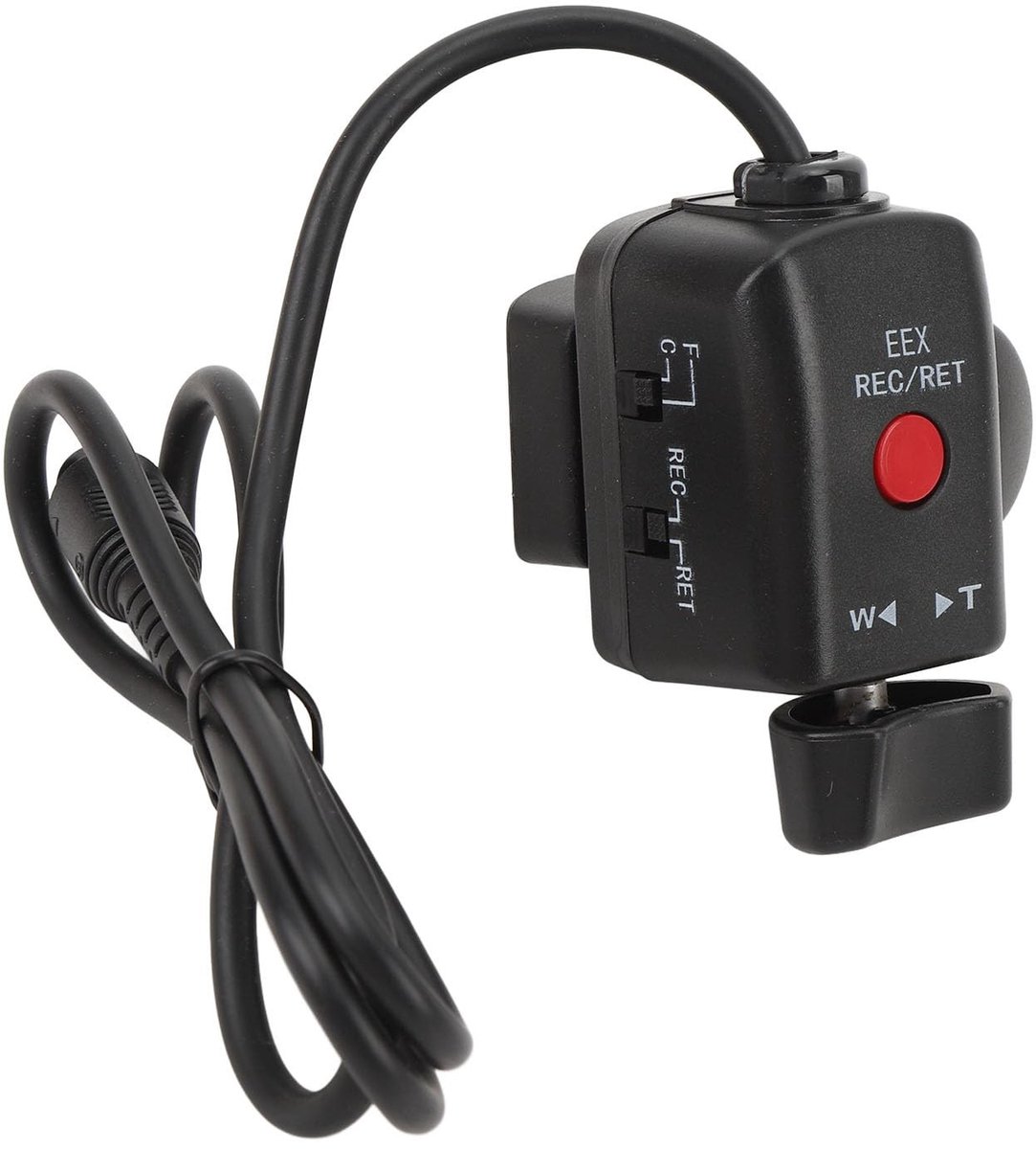 Dailygoods- Camcorder-zoomafstandsbediening Klein Formaat - Instelbare Zoomsnelheid - Stabiele Installatie - Start-stop Video-opname - Geschikt voor PMW EX1/EX3/EX1R - Eenvoudig te Bevestigen op 10-30 mm Staaf - Zoomcontroller