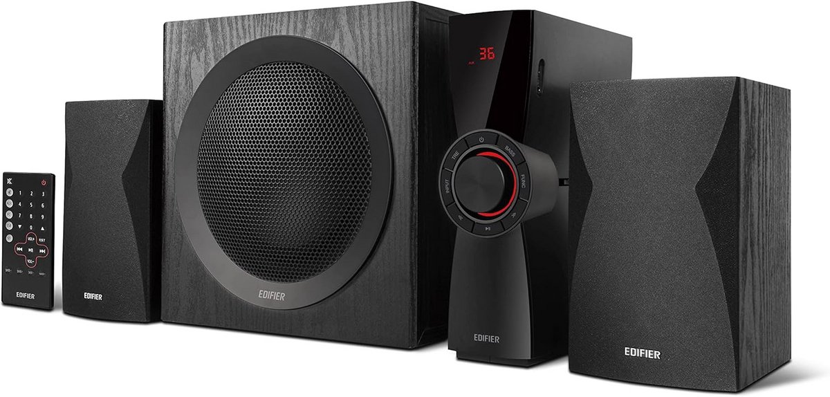 Home Entertainment Systeem - Audio Installatie - Muziek Luisteren - Met Bluetooth 5.0 - 69 Watt - Zwart