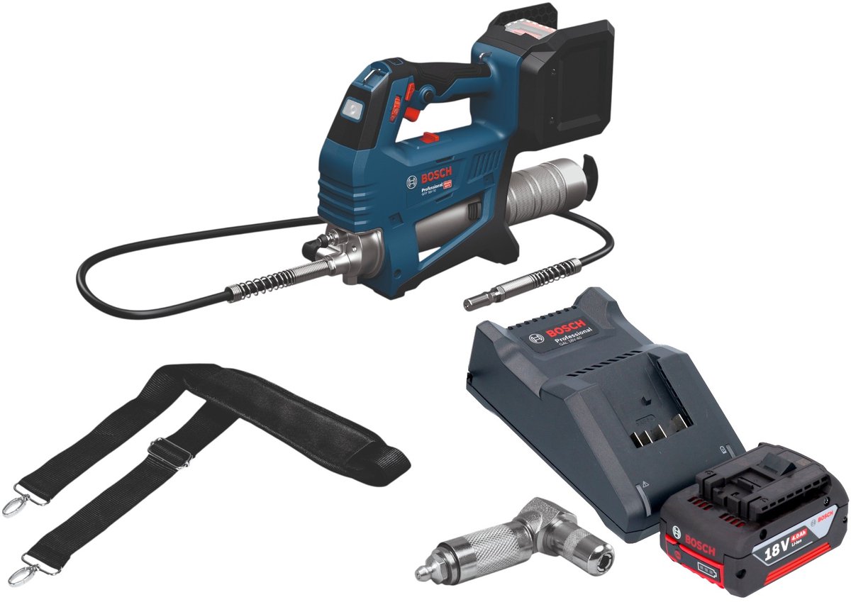 Bosch GFP 18V-10 accu-vetpomp 18 V 10.000 psi + 1x accu 4,0 Ah + oplader