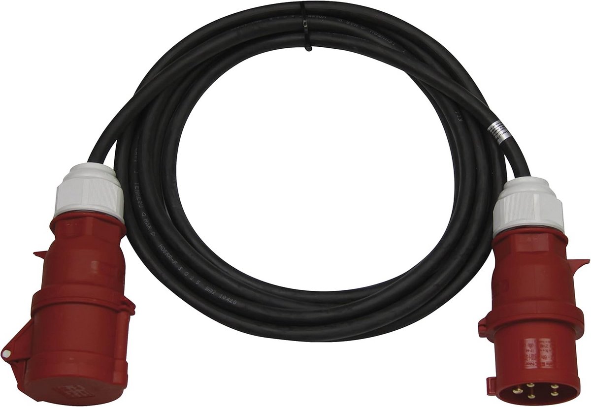 CEE Verlengkabel - Stroomkabel - Buiten Stroom - IP44 Waterdicht - 15 Meter - Zwart