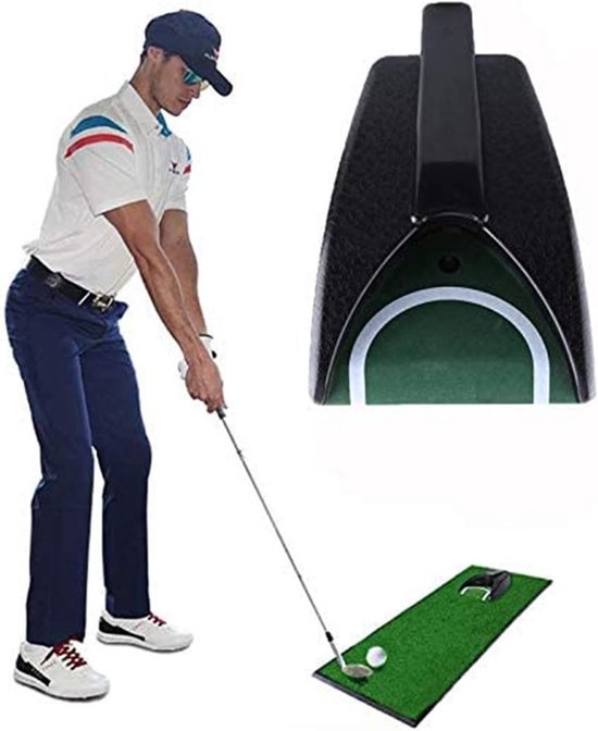 Dailygoods- Putting Cup Automatische Terugkeer - Indoor/Outdoor Golf - Schokbestendig/Duurzaam - Lichtgewicht/Draagbaar - Elegante Reliëf Textuur - Eenvoudig te Gebruiken - Golfputter van Dailygoods — afbeelding 3